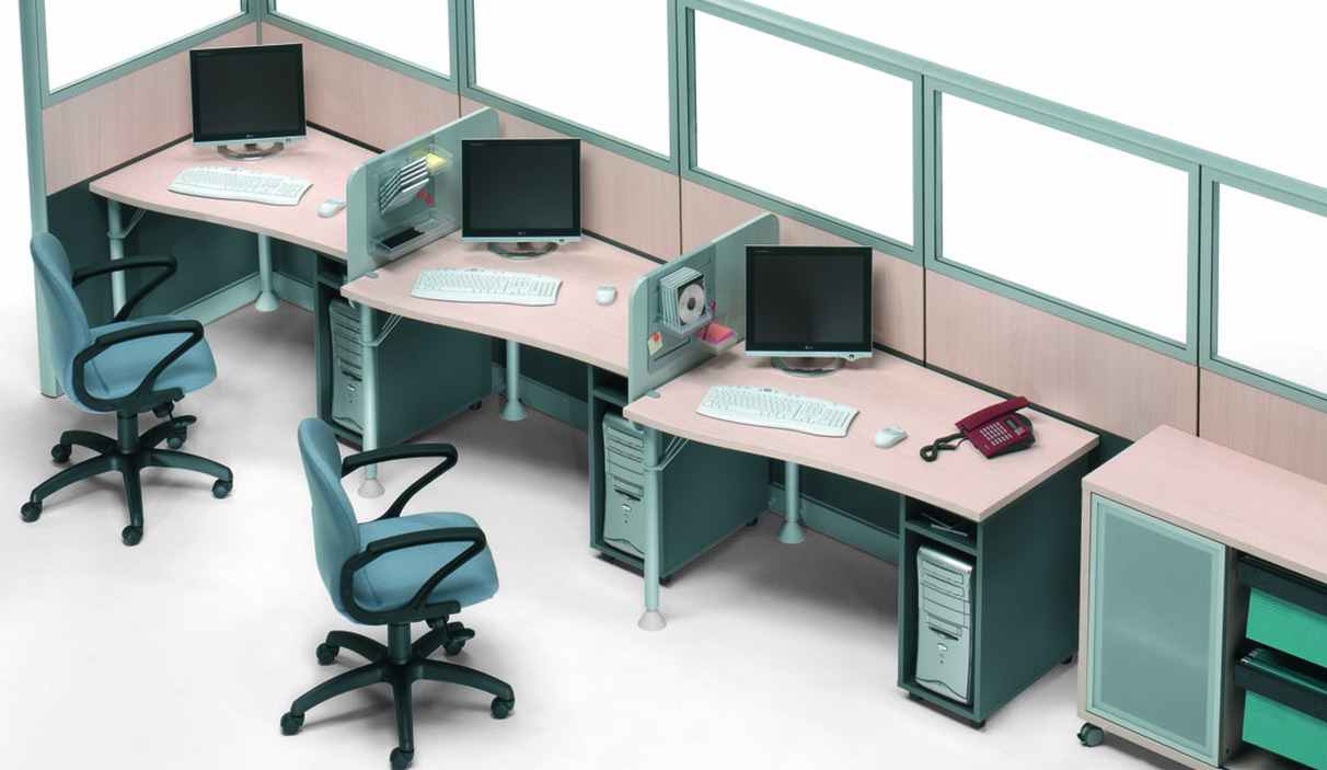 call center mesas y separadores